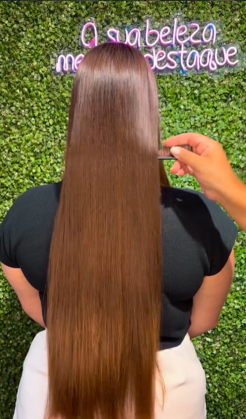 Resultado real de tratamento capilar 2 na Lum Beauty